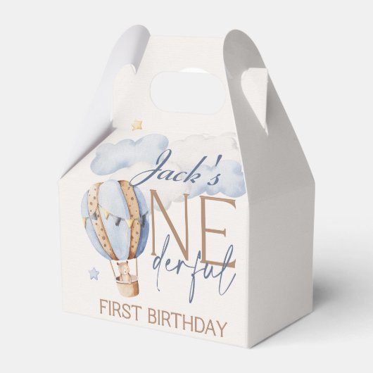 Personalisierte ONEderful 1. Birthday Gefallen Box Geschenkschachtel (Vorderseite)
