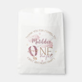 Personalisierte ONEderful First Birthday Gefälligk Geschenktütchen (Vorderseite)