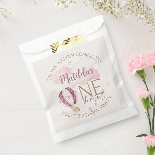 Personalisierte ONEderful First Birthday Gefälligk Geschenktütchen (Versiegelt)