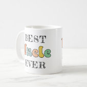 Personalisierte Onkelgeschenke | Bester Onkel je N Kaffeetasse (Vorderseite Links)