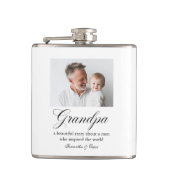 Personalisierte Opa-Foto | Benutzerdefinierter Gro Flachmann (Vorderseite)