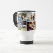 Personalisierte Opa Foto Collage Tafel Reisebecher (Vorderseite Links)