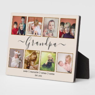 Personalisierte Opa-Plakette – Geschenk zum Großel Fotoplatte