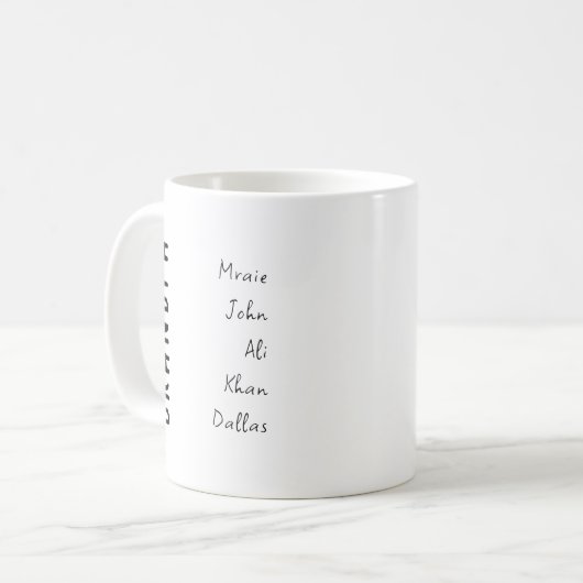 Personalisierte Opa-Tasse mit Kindernamen Kaffeetasse (Vorderseite Links)