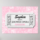 Personalisierte Operndusche Spaß Badezimmer Poster (Vorne)