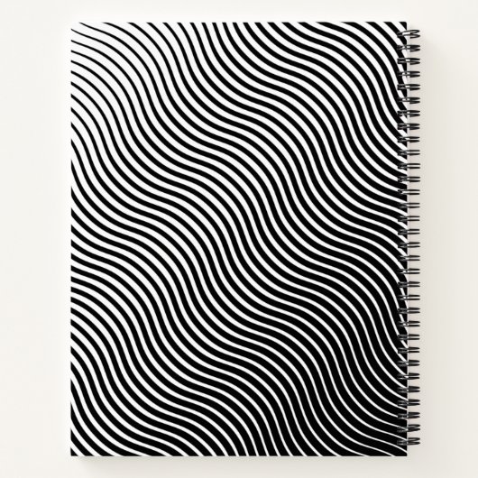 Personalisierte optische Waves Notizblock (Rückseite)