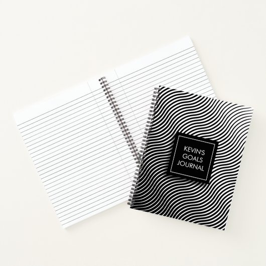 Personalisierte optische Waves Notizblock (Innenseite)