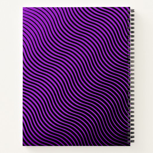 Personalisierte optische Waves Notizblock (Rückseite)