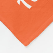 Personalisierte orange blaue fleecedecke (Ecke)