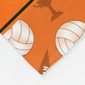 Personalisierte orange fleecedecke (Ecke)