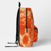 Personalisierte Orange-Gefärbte Krawatte Bedruckter Rucksack (Links)