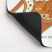 Personalisierte orange Katze Mousepad (Ecke)