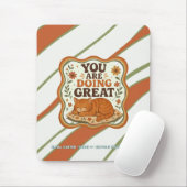 Personalisierte orange Katze Mousepad (Mit Mouse)
