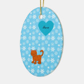 Personalisierte orange keramikornament (Links)