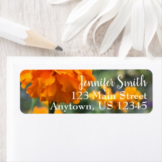 Personalisierte Orange Marigold Nature Blume (Insitu)