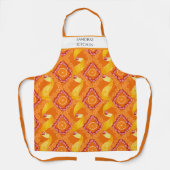 Personalisierte Orange mit Früchten und Schale Schürze (Vorderseite)
