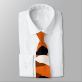 Personalisierte orange Namenstarnung Krawatte (Gebunden)
