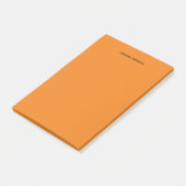 Personalisierte Orange Post-it Klebezettel (angewinkelt)