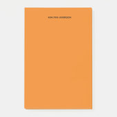 Personalisierte Orange Post-it Klebezettel (Vorderseite)