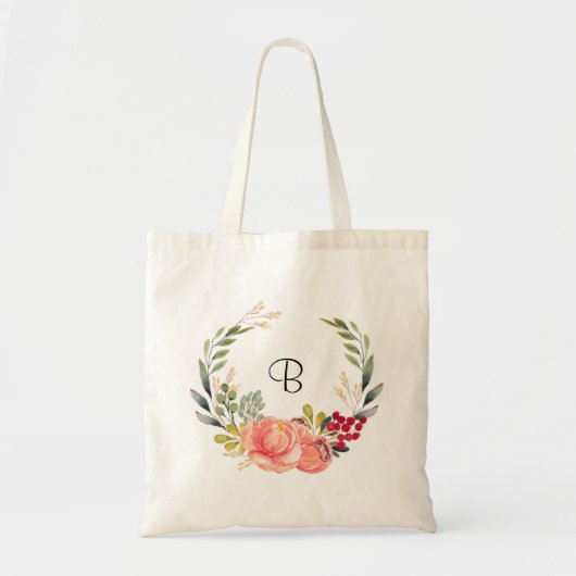 Personalisierte Orange und Rosa Tragetasche (Vorne)