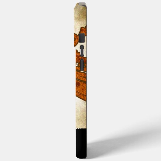 Personalisierte Orangefarbene Rollen Case-Mate iPhone Hülle (Rückseite / Links)