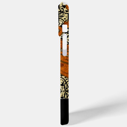 Personalisierte Orangefarbene Rollen Case-Mate iPhone Hülle (Rückseite / Links)