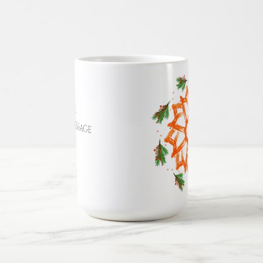 Personalisierte Orangefarbene Tasse (Mittel)