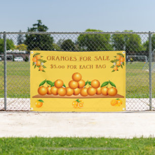 Personalisierte Orangen zu verkaufen Orangenhain Banner