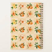 Personalisierte Orangenblüte & Mandarine Notizblock (Rückseite)