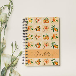 Personalisierte Orangenblüte & Mandarine Notizblock