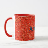Personalisierte Orangenfarbe Tasse (Links)
