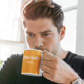 Personalisierte Orangenkaffee-Tasse Kaffeetasse
