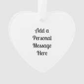 Personalisierte Orangenkatze mit Poinsettia Weihna Ornament (Rückseite)