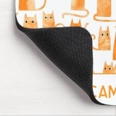 Personalisierte Orangenkatze Mousepad (Ecke)