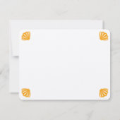 Personalisierte Orangenlandschaft Dankeskarte (Rückseite)