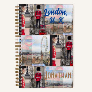Personalisierte Original "London UK" Reise Notizblock