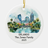 Personalisierte Orlando-Ornamente, Florida Keramik Ornament (Vorne)