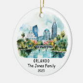 Personalisierte Orlando-Ornamente, Florida Keramik Ornament (Links)