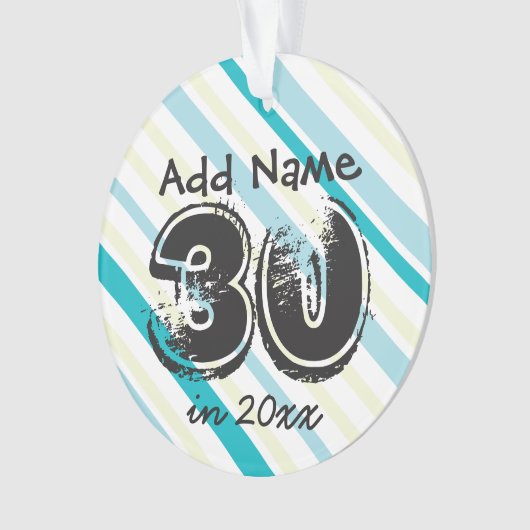 personalisierte Ornament am 30. Geburtstag (Vorderseite)