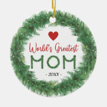 Personalisierte Ornament der größten Mama der Welt