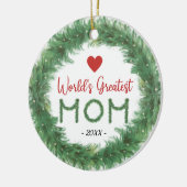 Personalisierte Ornament der größten Mama der Welt (Links)