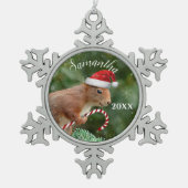 personalisierte Ornament des Weihnachtseichhörnche (Vorderseite)