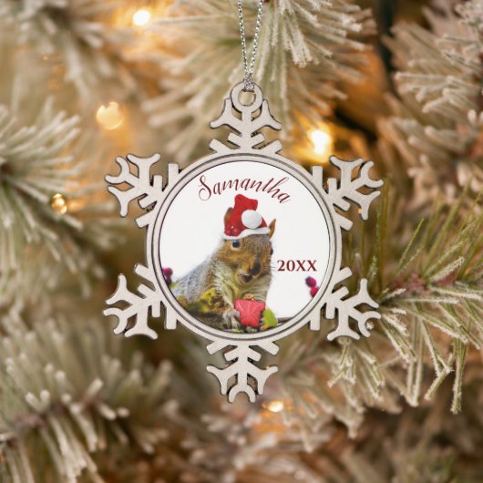 personalisierte Ornament des Weihnachtseichhörnche (Baum)