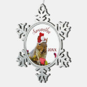 personalisierte Ornament des Weihnachtseichhörnche (Rechts)