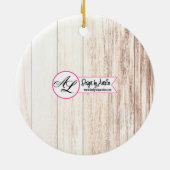 Personalisierte Ornament Stiefel Land rustikal wir (Hinten)