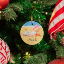 Personalisierte Ornamente an der Küste