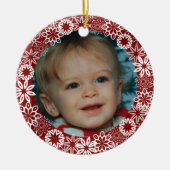 Personalisierte Ornamente aus Red Snowflake (Vorne)