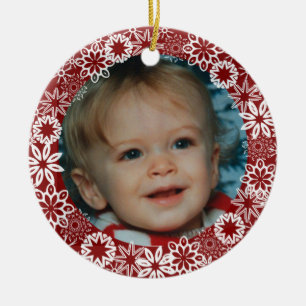 Personalisierte Ornamente aus Red Snowflake