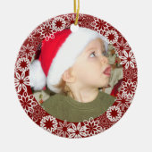 Personalisierte Ornamente aus Red Snowflake (Vorne)