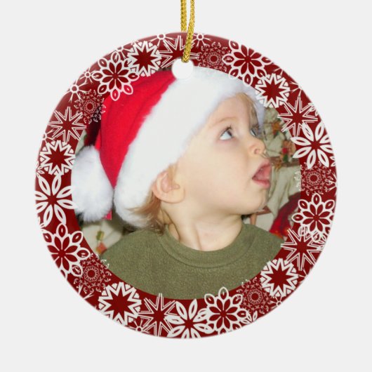 Personalisierte Ornamente aus Red Snowflake (Vorne)